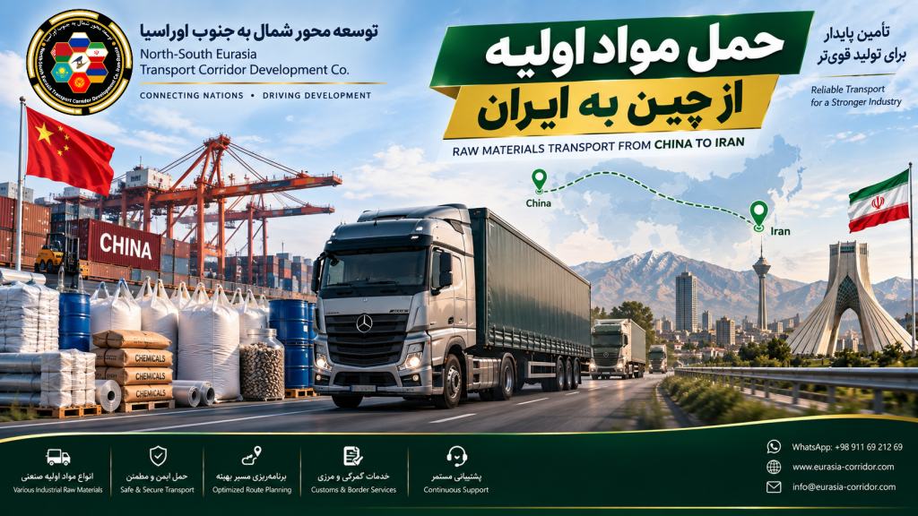حمل مواد اولیه از چین به ایران